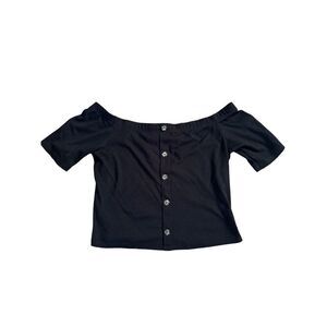 Off the shoulder crop top